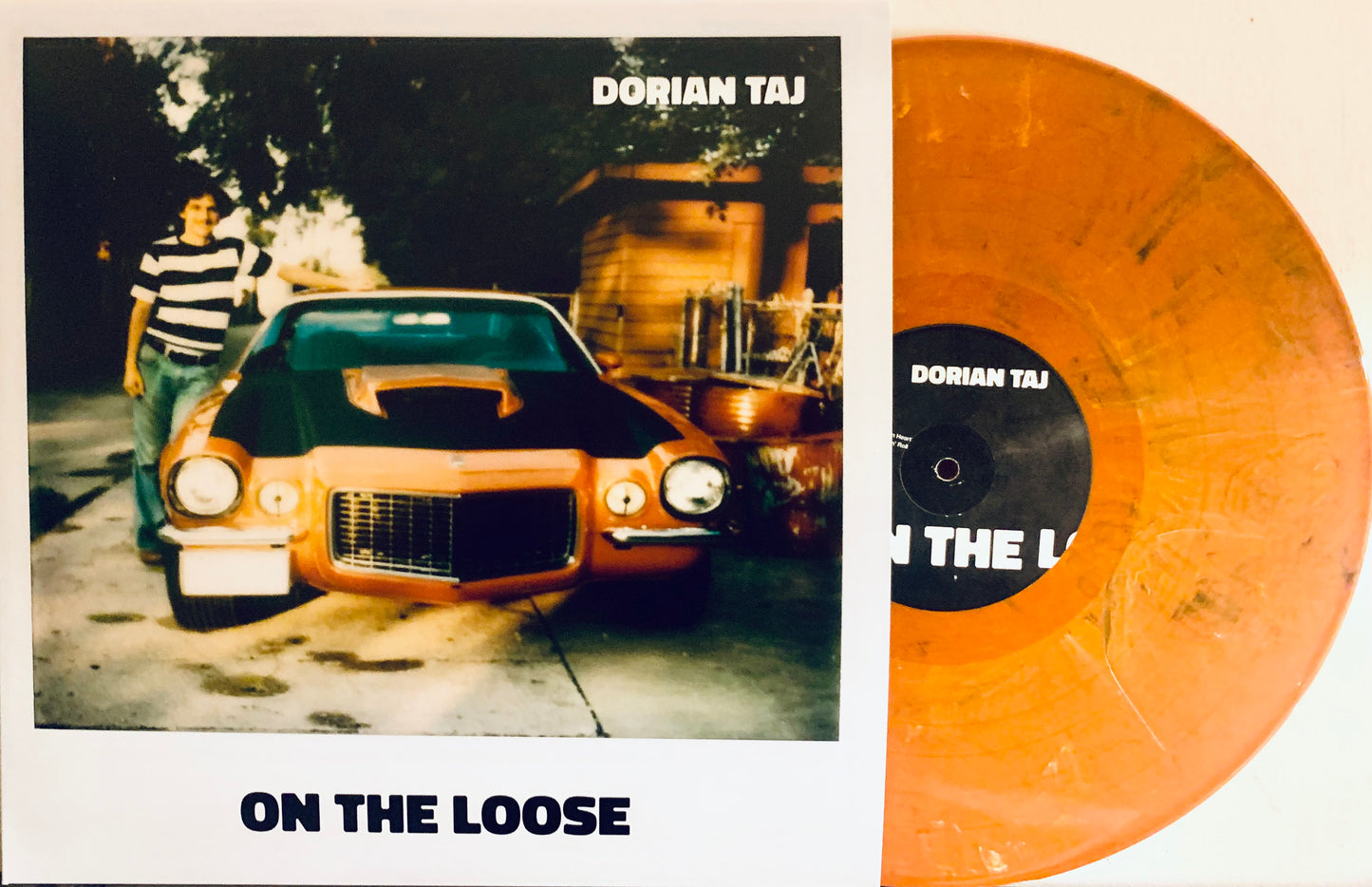 12" colored vinyl record of On the Loose